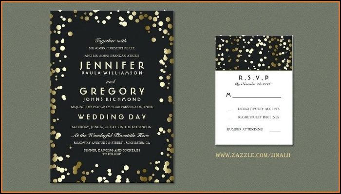 Free Black And Gold Wedding Invitation Templates Free Black And Gold Wedding Invitation Templates