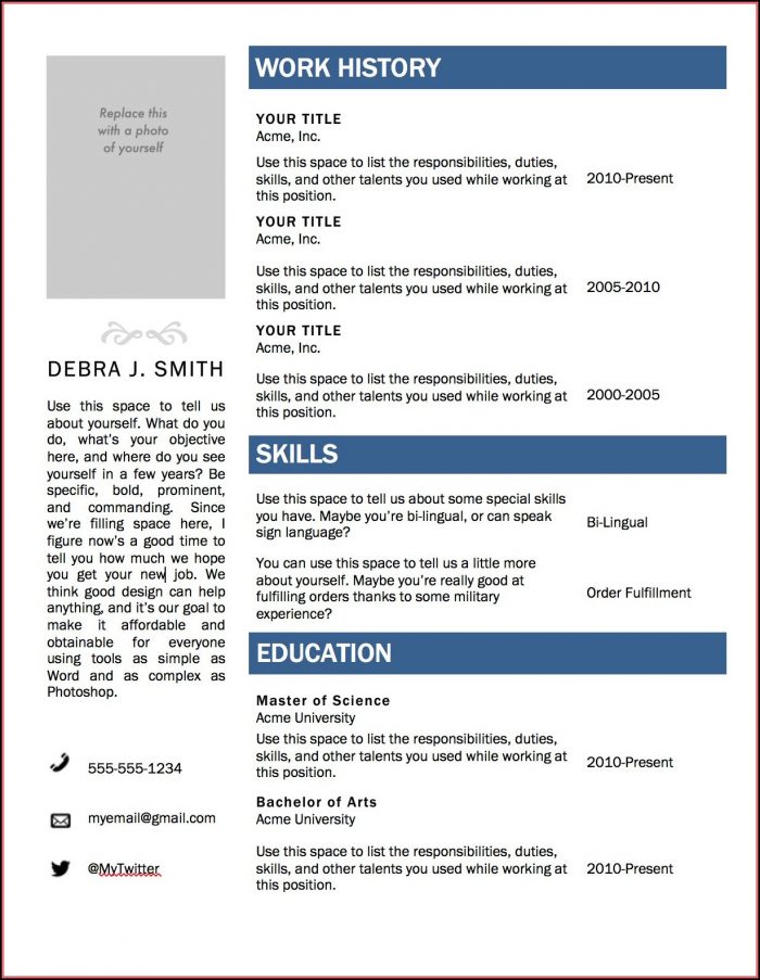 Free Download Resume Templates Microsoft Word 2010 Free Download Resume Templates Microsoft Word 2010