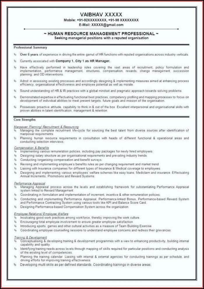 Free General Contractor Resume Template Free General Contractor Resume Template