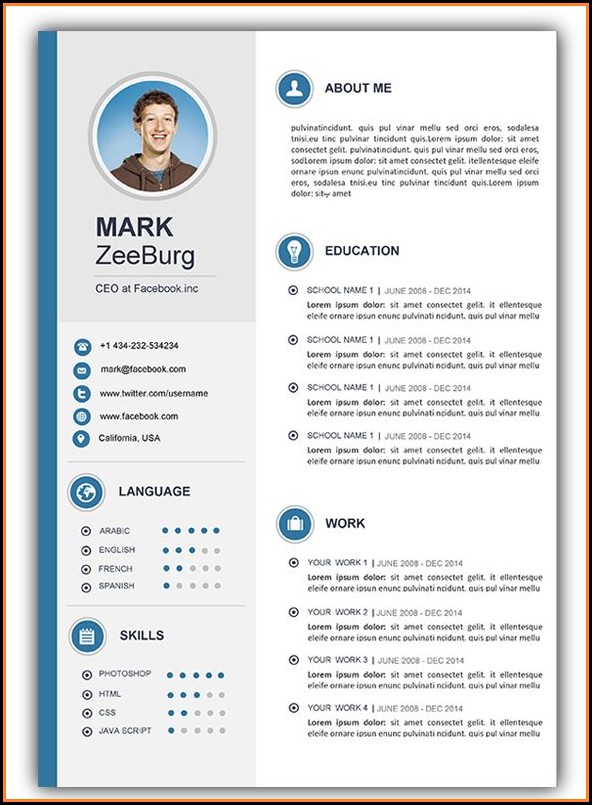 Free Microsoft Cv Templates For Word Free Microsoft Cv Templates For Word