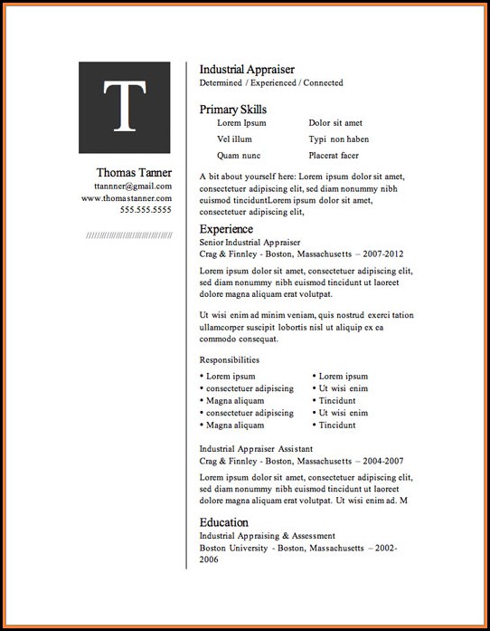 Free Microsoft Resume Templates Download Free Microsoft Resume Templates Download