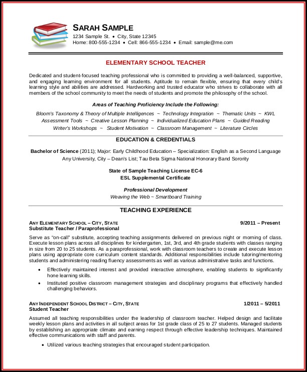 Free Online Teacher Resume Builder Free Online Teacher Resume Builder