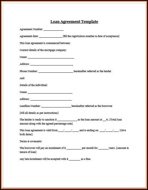 Free Personal Loan Agreement Template Microsoft Word Free Personal Loan Agreement Template Microsoft Word