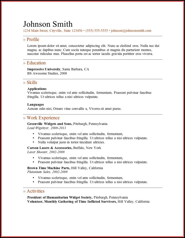 Free Resume Example Download Free Resume Example Download
