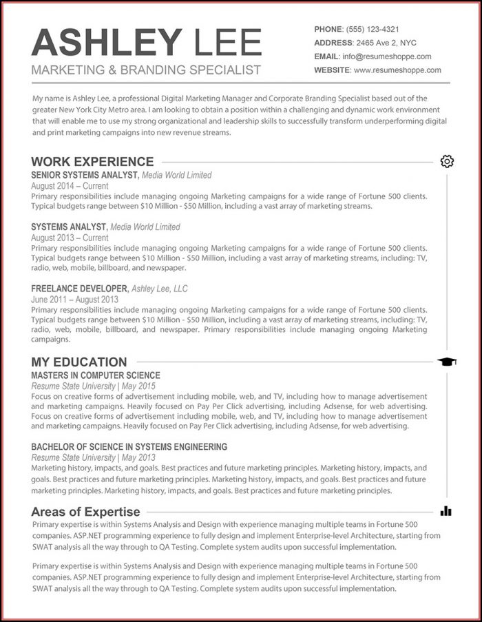 Free Resume Template For Mac Free Resume Template For Mac