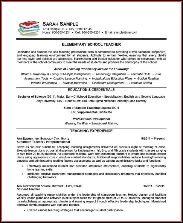 Free Teacher Resume Builder Free Teacher Resume Builder
