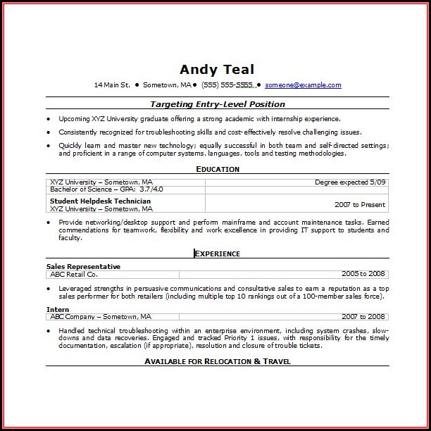 Free Template For Resume Microsoft Word Free Template For Resume Microsoft Word