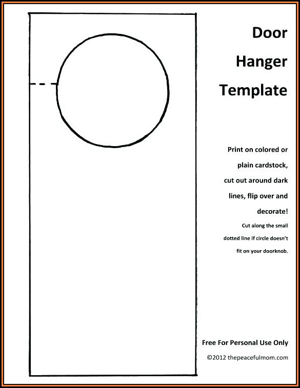 Free Wedding Hotel Door Hanger Template Free Wedding Hotel Door Hanger Template