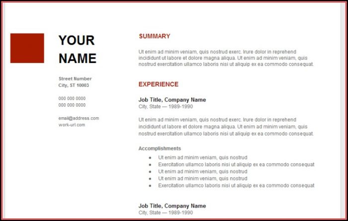 Google Docs Free Resume Templates Google Docs Free Resume Templates