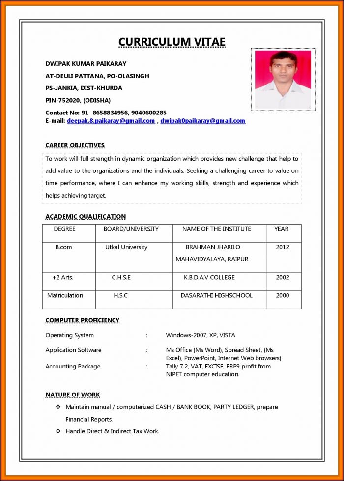 How To Make Resume For Job Application How To Make Resume For Job Application