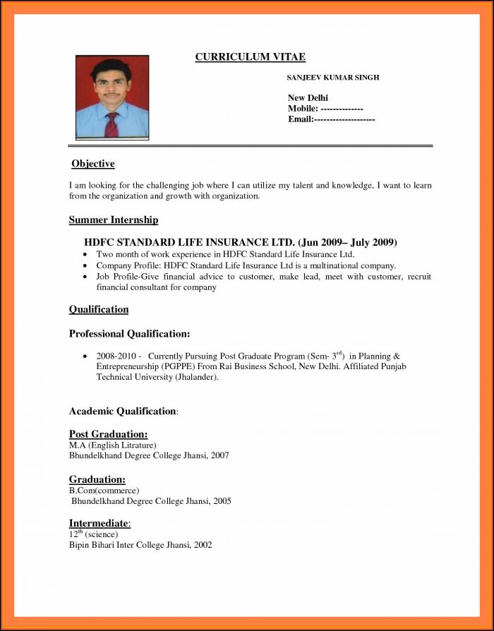 How To Make The Resume For Job How To Make The Resume For Job