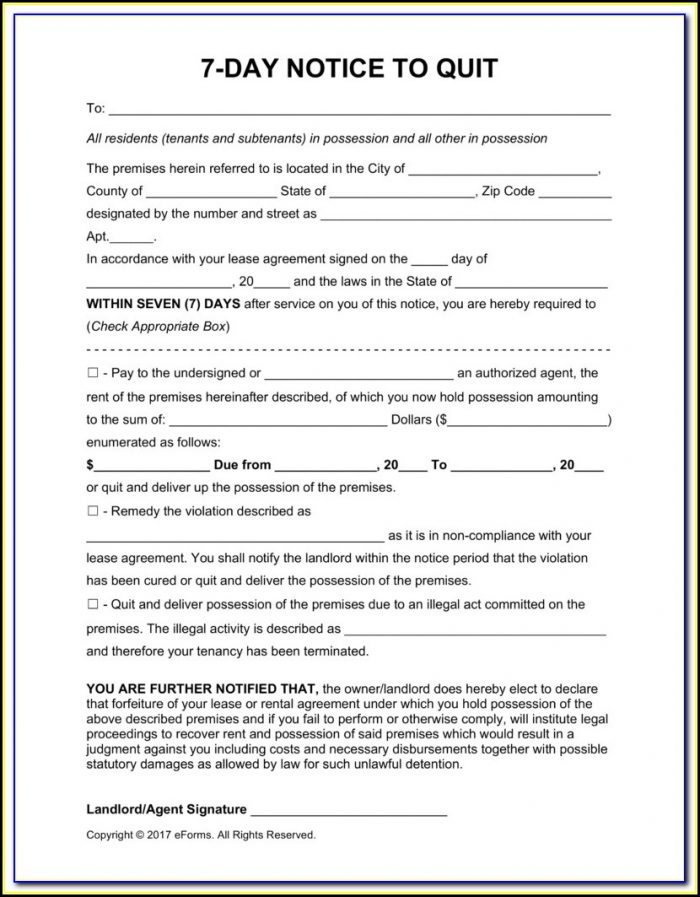 Florida 15 Day Eviction Notice Form Florida 15 Day Eviction Notice Form