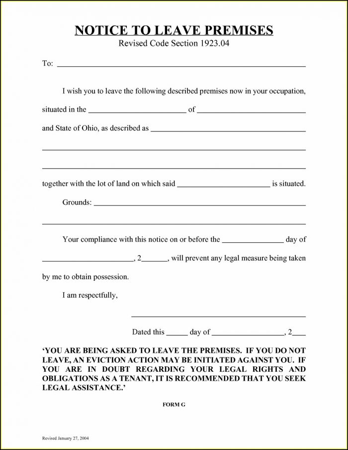 Florida Eviction Notice Form Florida Eviction Notice Form