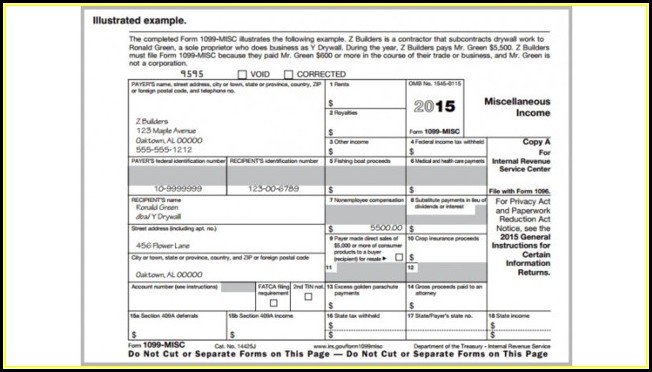 Free 1099 Misc Form Template Free 1099 Misc Form Template