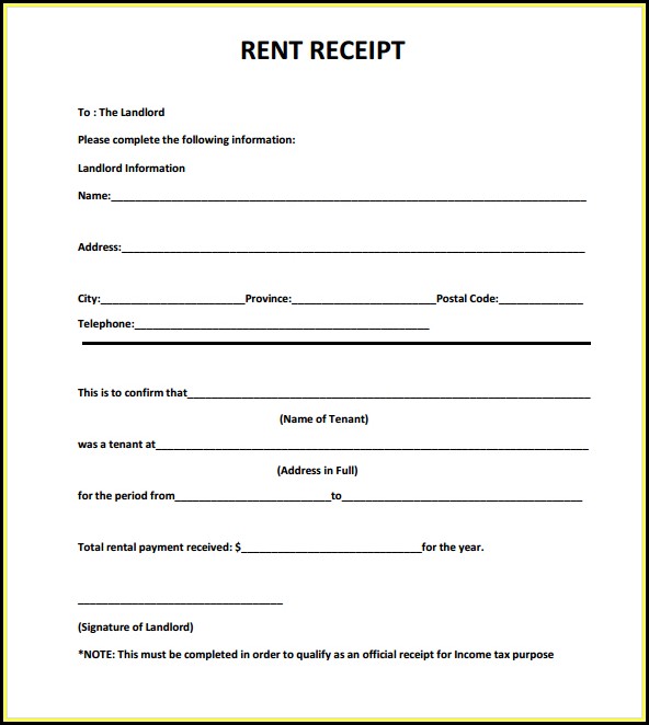 Free Download Rent Receipt Format Free Download Rent Receipt Format