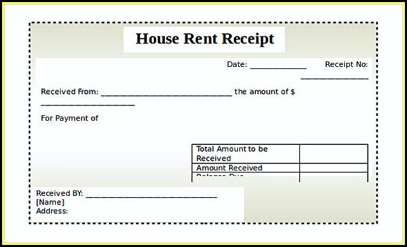 Free House Rent Receipt Format Free House Rent Receipt Format