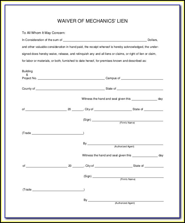 Free Mechanics Lien Form Illinois Free Mechanics Lien Form Illinois