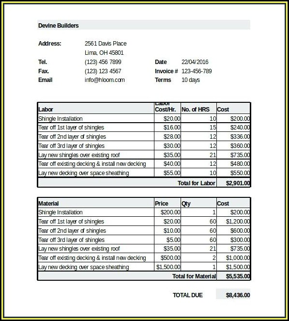 Free Online Construction Proposal Forms Free Online Construction Proposal Forms
