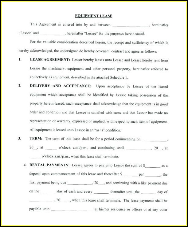 Free Printable Blank Lease Agreement Forms Free Printable Blank Lease Agreement Forms
