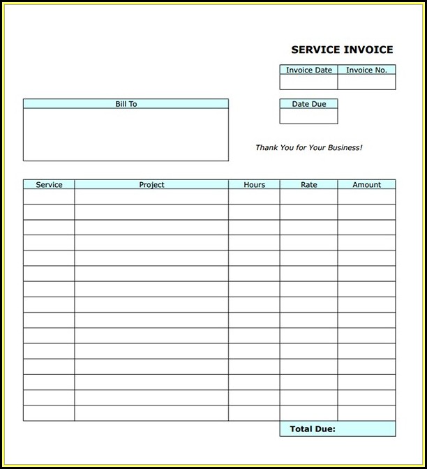 Free Printable Invoice Forms Free Printable Invoice Forms