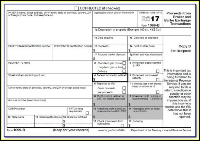 Free Printable Irs 1099 Misc Form Free Printable Irs 1099 Misc Form
