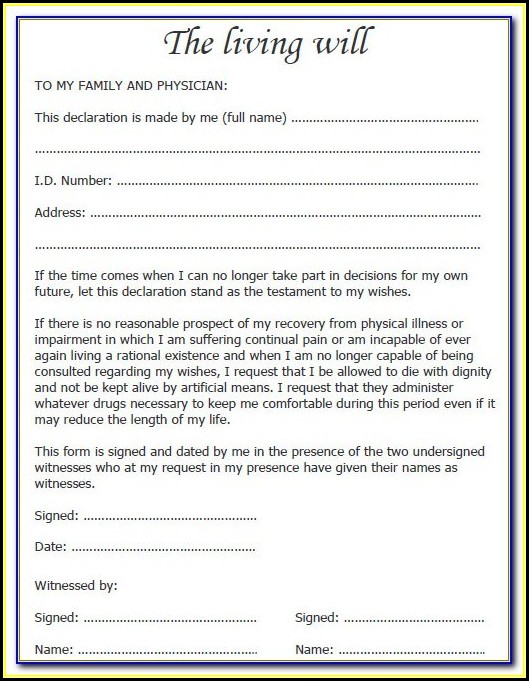 Free Printable Living Will Forms Texas Form Resume Examples Free Printable Living Will Forms Canada
