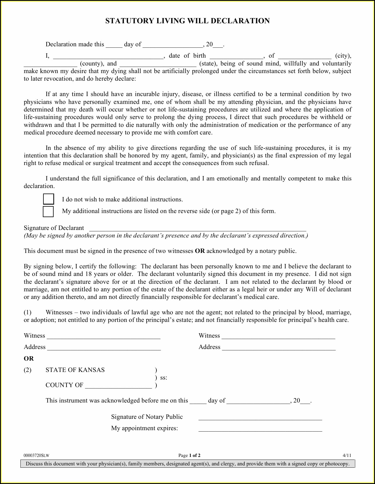 Free of charge Printable Residing Will Types For Kansas - Sort : Resume picture regarding Living Will Forms Free Printable titled Totally free Printable Dwelling Will Styles For Kansas - Kind : Resume