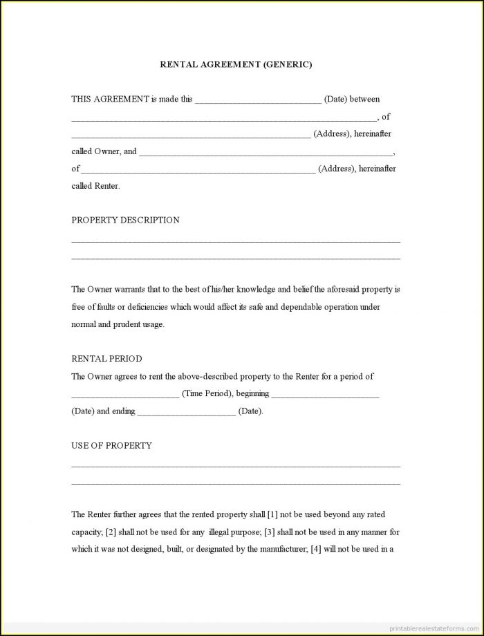 Free Idaho Rental Agreement Form Template 2 Resume Examples XV8oQqgKzD