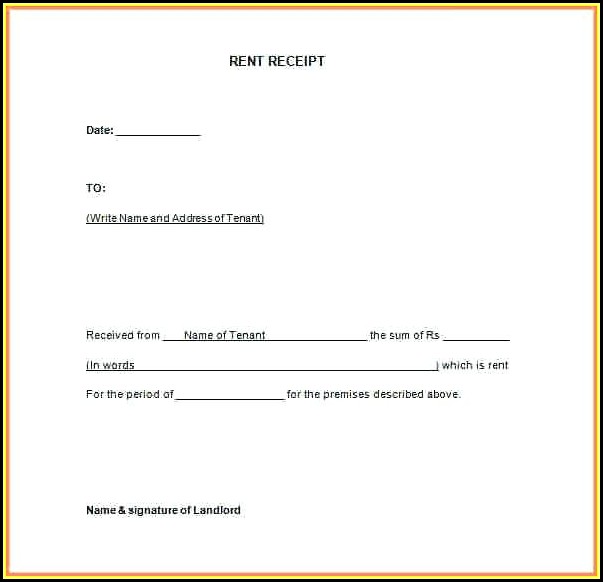 Free Rental Receipt Format Free Rental Receipt Format