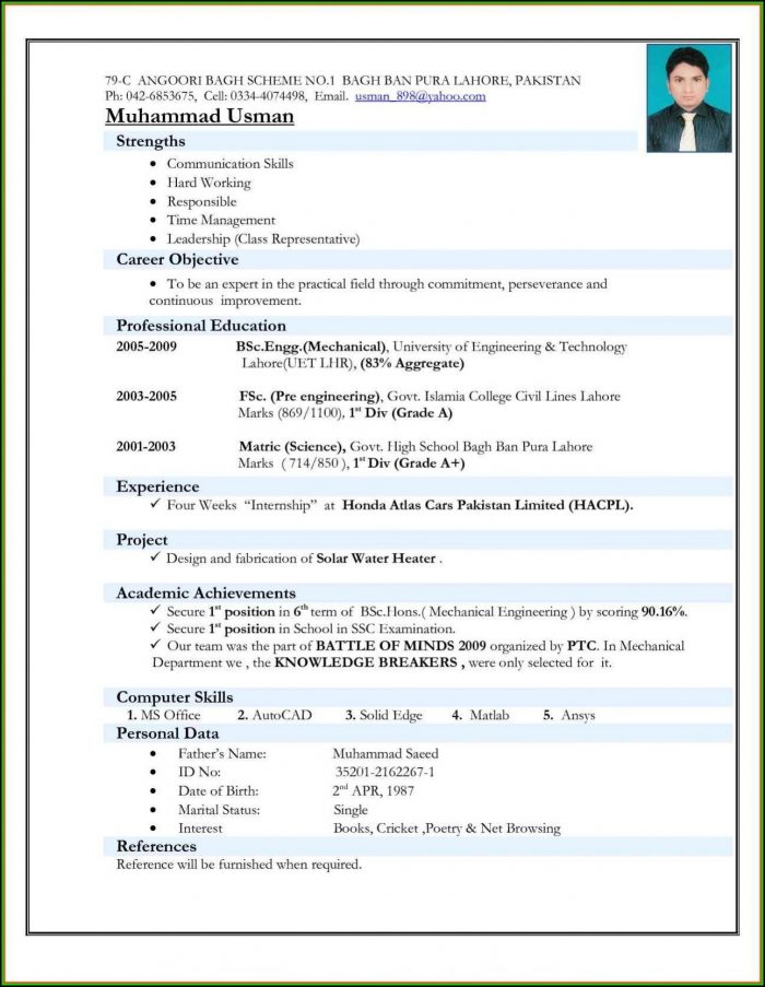 Latest Resume Templates For Freshers Free Download Latest Resume Templates For Freshers Free Download