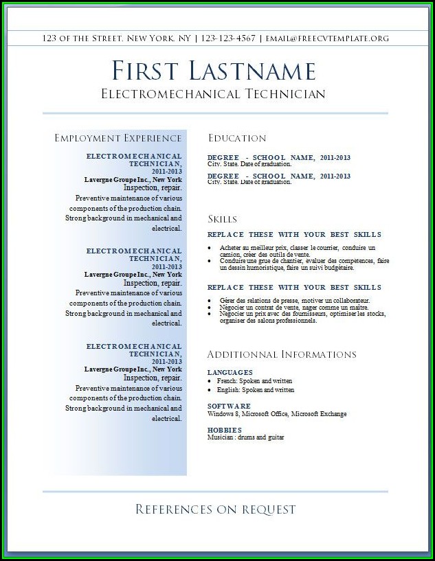 Latest Resume Templates Free Download Latest Resume Templates Free Download