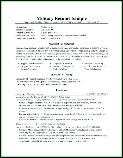 Military One Source Resume Templates Military One Source Resume Templates