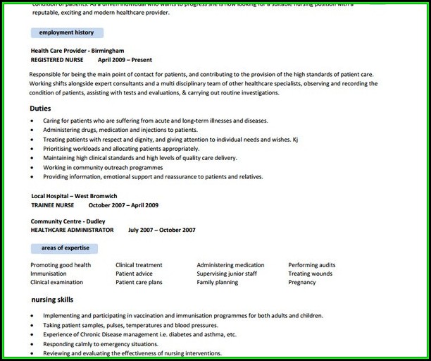 Nursing Resume Templates Free Nursing Resume Templates Free