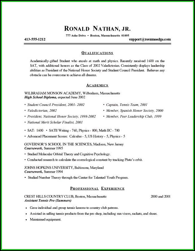 Printable Sample Resume Formats Printable Sample Resume Formats