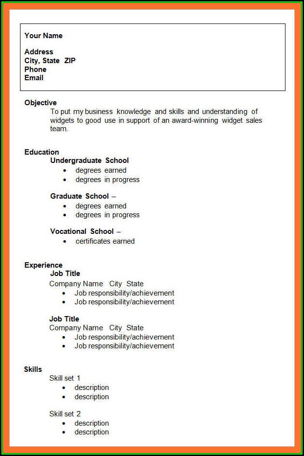 Printable Sample Resumes For Free Printable Sample Resumes For Free