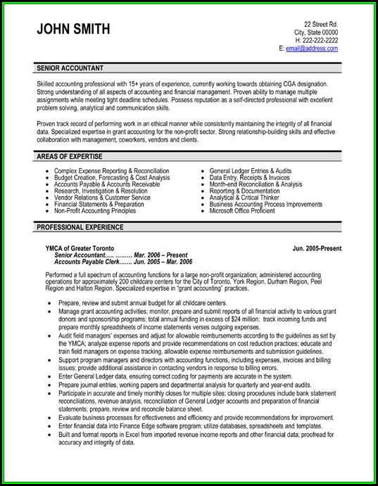 Professional Accounting Resume Templates Professional Accounting Resume Templates