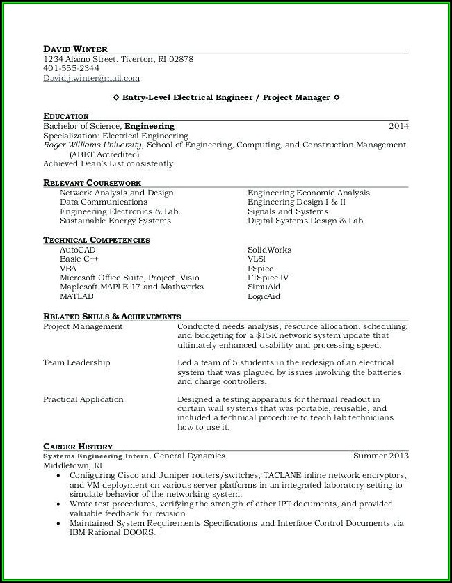 Recent College Graduate Resume Template Word Recent College Graduate Resume Template Word