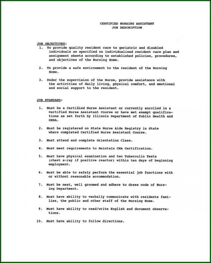 Resume Examples For Cna Jobs Resume Examples For Cna Jobs
