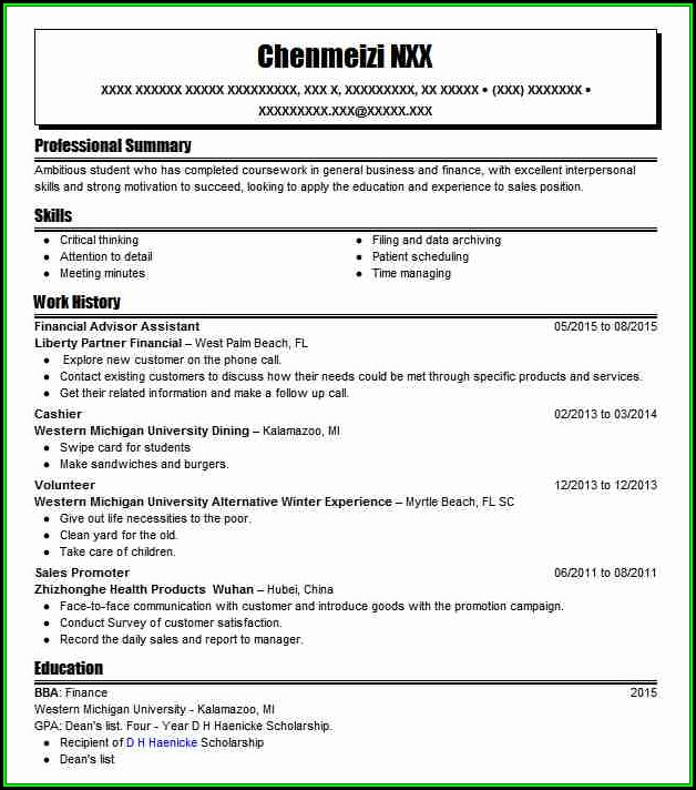 Resume Financial Advisor Assistant Resume Financial Advisor Assistant