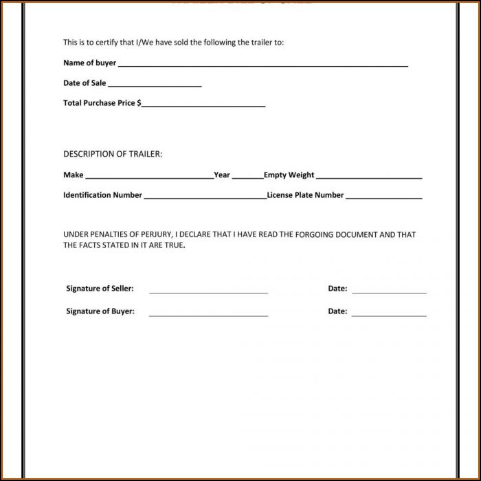 Free Motor Vehicle Bill Of Sale Form Template Free Motor Vehicle Bill Of Sale Form Template