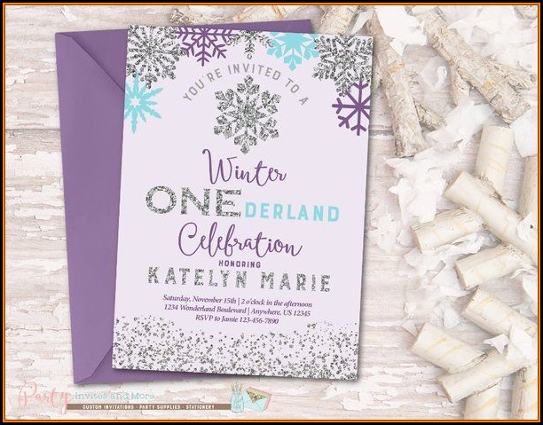 Free Winter Birthday Invitation Template Free Winter Birthday Invitation Template
