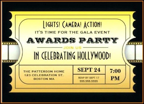Golden Ticket Invitation Template Free Golden Ticket Invitation Template Free