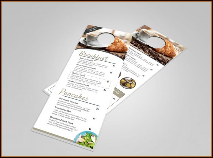 Hotel Breakfast Menu Door Hanger Template Hotel Breakfast Menu Door Hanger Template