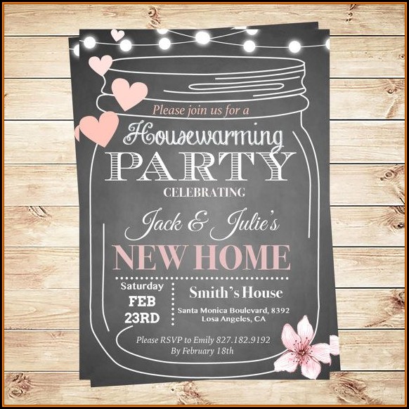 Housewarming Party Template Housewarming Party Template