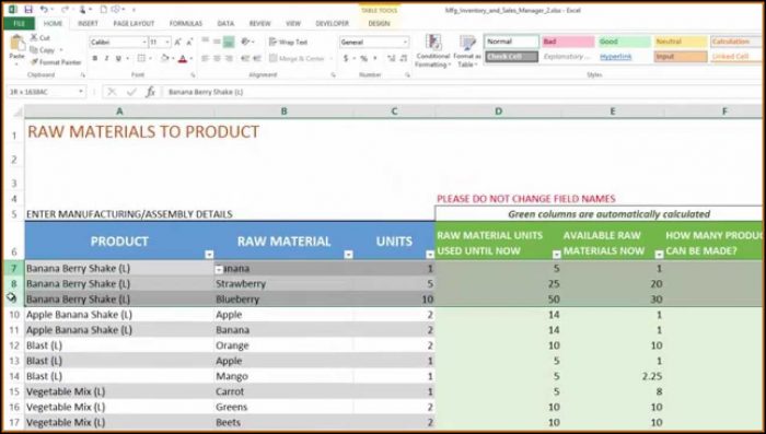 Inventory And Sales Management Excel Template Inventory And Sales Management Excel Template