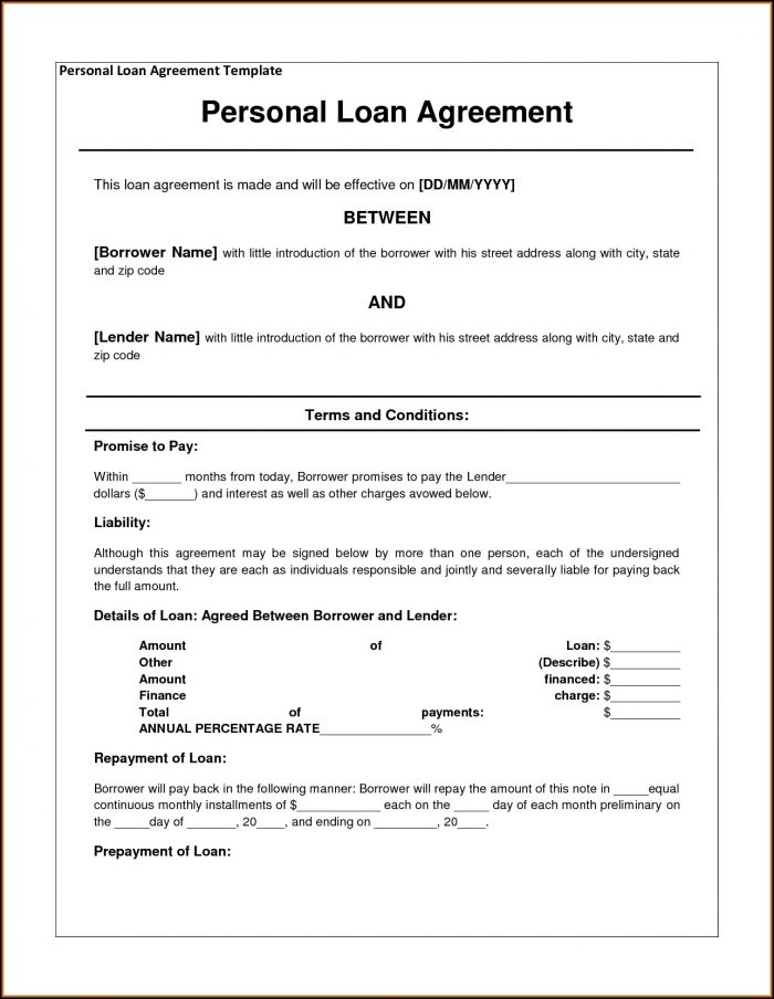 Lending Money Contract Template Free Lending Money Contract Template Free