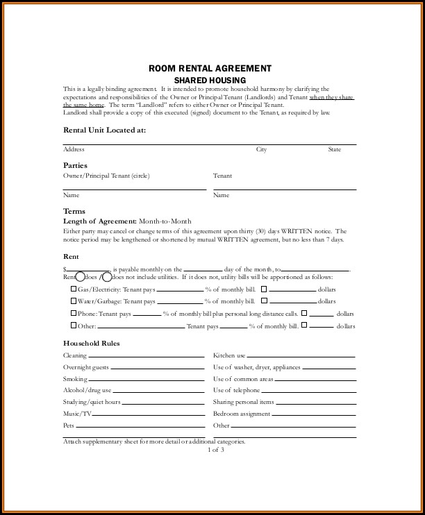 Lodger Agreement Template Free Download Lodger Agreement Template Free Download