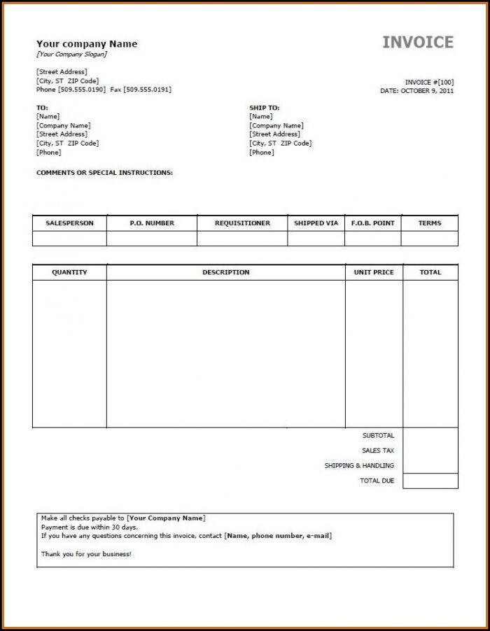 Open Office Invoice Templates Free Download Open Office Invoice Templates Free Download