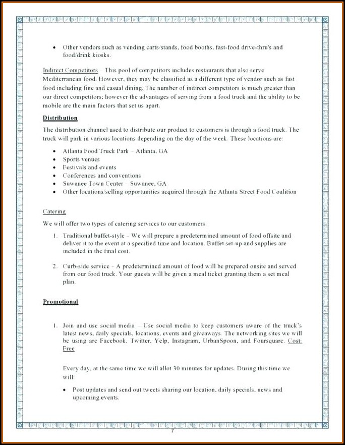 Free Business Plan Template Word Doc - Template 1 : Resume ...
