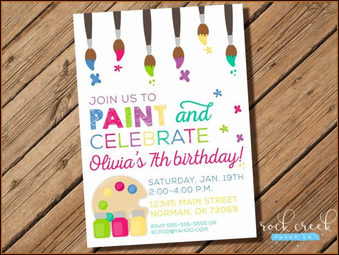 Pottery Party Invitation Templates Pottery Party Invitation Templates
